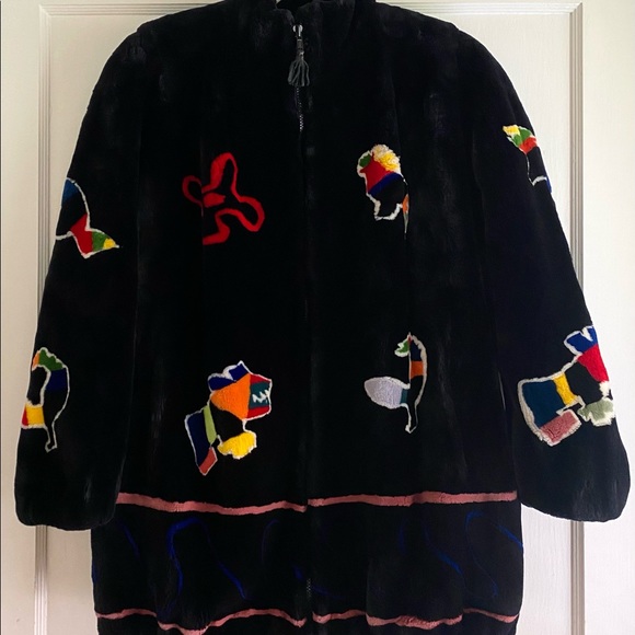 Zuki sheared beaver fur coat size 8 - Picture 6 of 14